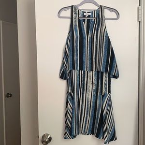 Parker silk flowy striped dress
